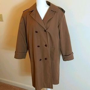 Vintage Brown London Fog removable liner trench